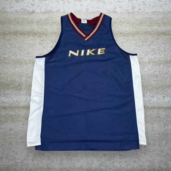Nike Other - Vintage Nike Basketball Jersey Denver Nuggets Colorway Spellout Logo 90s